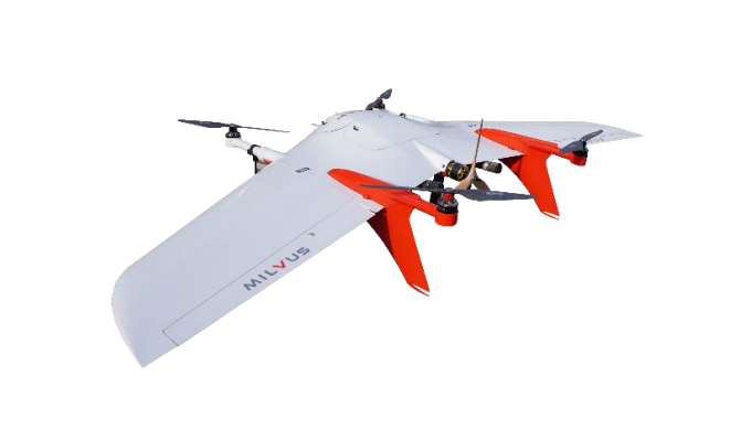 MILVUS From Aerial Survey to Security Monitoring MILVUS with the VTOL function, applies the new fixe...