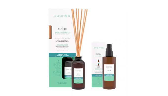 Nuevo pack relax con aroma a cedro y flor de azahar que une ambientación y bienestar de nuestra gama...