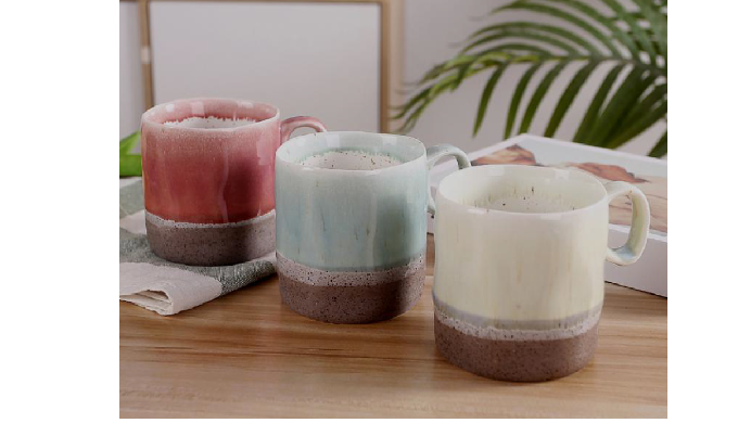 Kiln-changed glaze mug porcelain