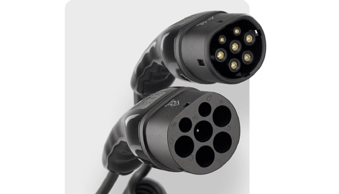 It’s a Type 2 or Mennekes cables is a high output connector operating from 7Kwh up to 22 Kwh used on...