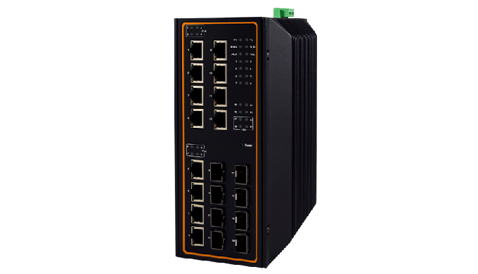 20-Port High-Bandwidth Industrial Managed Gigabit PoE Switch Designed to be adaptive, with unprecede...