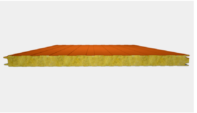 Panneaux sandwich en laine de roche (Bardage à fixation traversante)