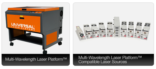 Universal Laser Systems lanserade i början av 2011 en helt ny flervåglängdslasermaskin som kan utrus...
