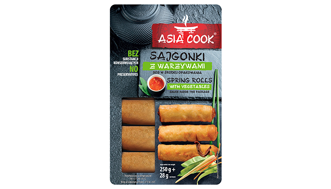 Asia Cook to wyjątkowa linia dań azjatyckich do odgrzania – znalazły się tu gotowe sajgonki po brzeg...