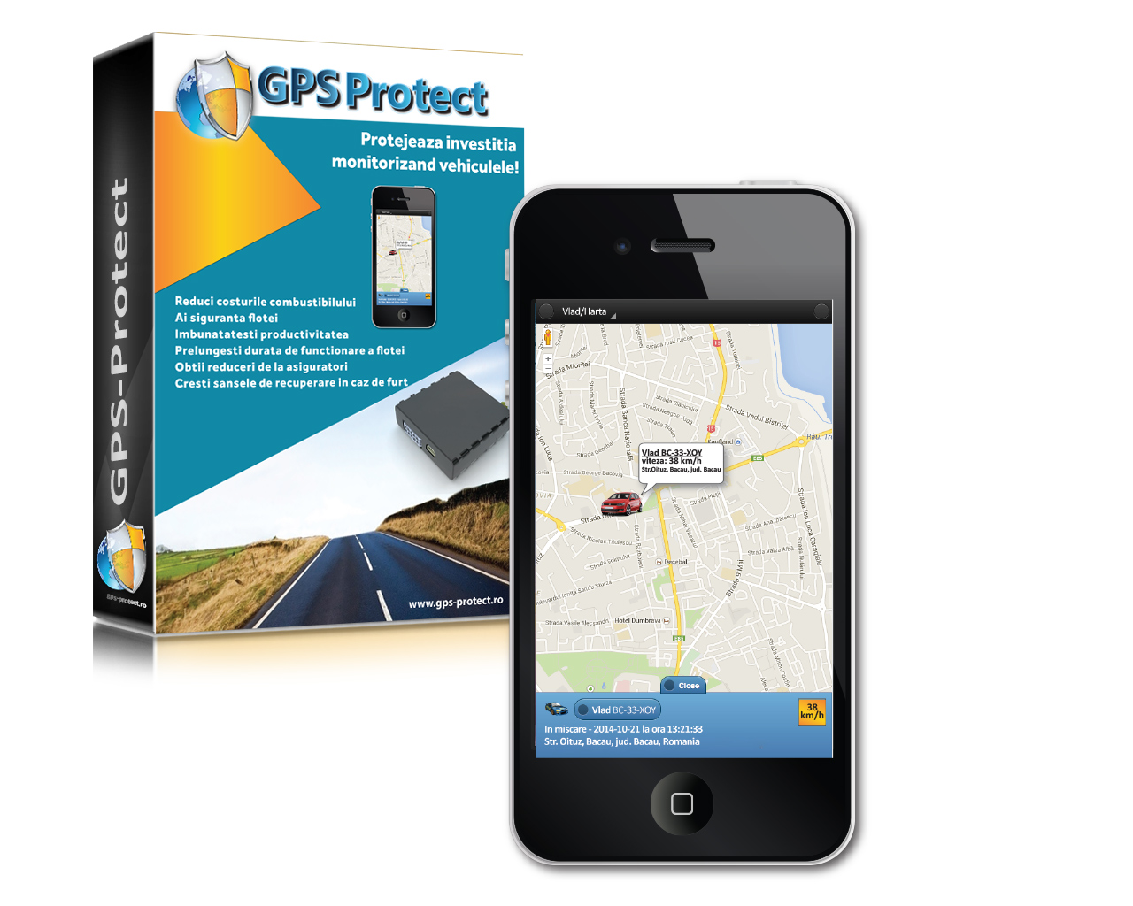 Cu ajutorul GPS-Protect veti reduce riscurile, costurile si va veti maximiza profiturile printr-o ev...