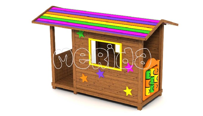 Ahşap Oyun Parkı Ekipmanları - PE 09