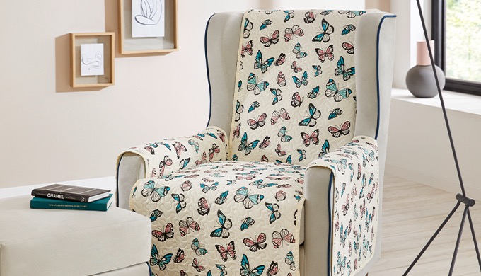 Protège fauteuil "Papillons"