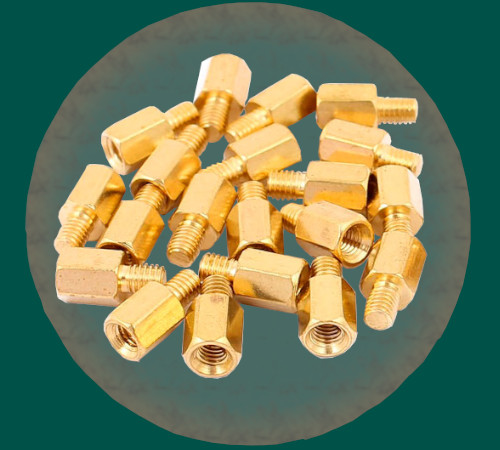 Brass hex spacers