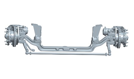Axles for buses, trolley-buses and trucks