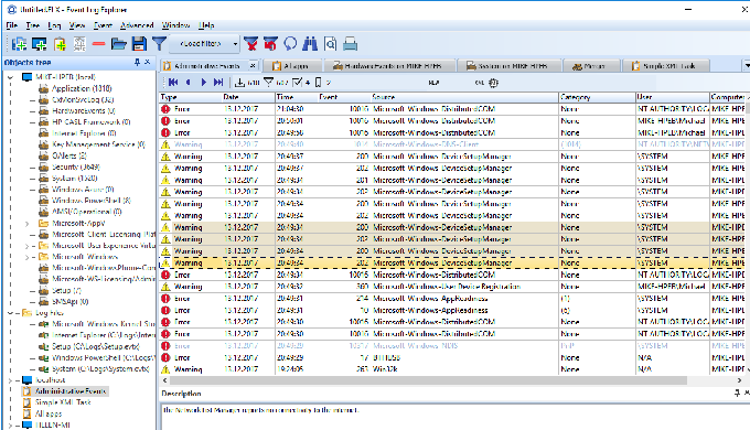 Event Log Explorer это эффективное средство для просмотра и анализа событий, хранящихся в журналах о...