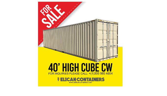 This 40ft shipping container / storage container is considered a high cube container. We offer quali...