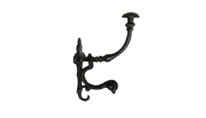 A cast iron coat hook is a durable, heavy-duty accessory for hanging coats, hats, and bags. With a r...