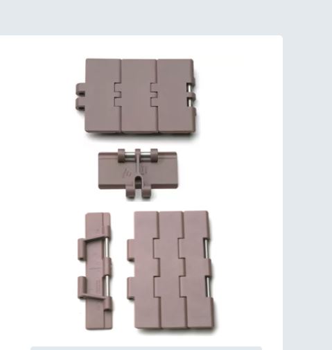 Chaînes en plastique supérieurs à palette trajectoire en ligne droite