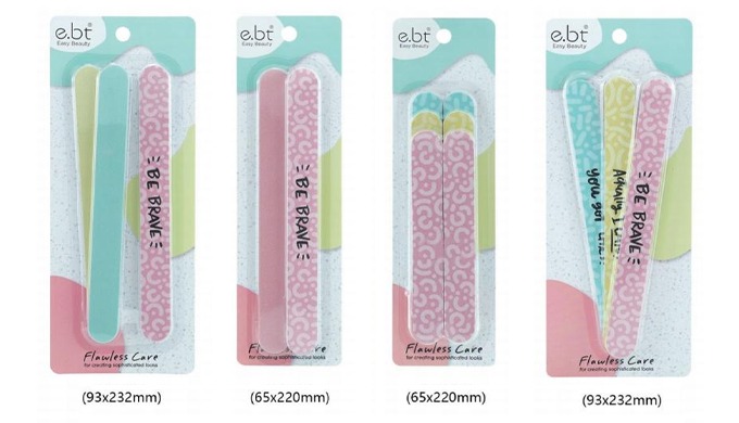 A collection of nail files and buffers designed to smooth and polish nails. Available in various des...