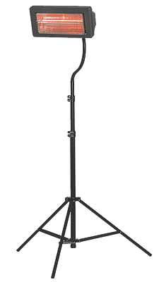 C'est un chauffage mobile équipé des halogènes à tubes. Pour usage intérieur et extérieur