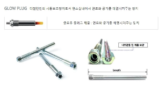 Diesel engine preheating stationary body