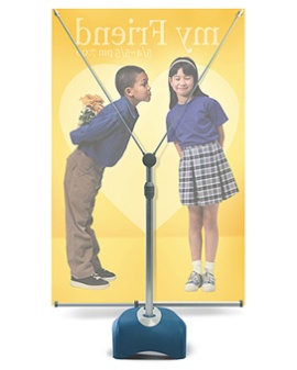 BANNER STAND *Single & double side image with eyelet W400~1000mm XH 1500 *2000mm *Unique composi...