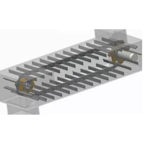 Drag chain conveyors for moving grain and compatible bulk materials through...