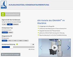 Auslegungstool Kondensattechnik