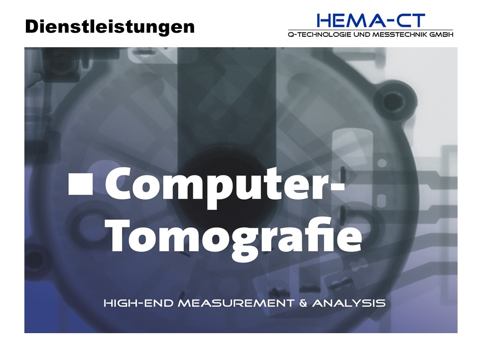 Mit der Industriellen Computertomografie werden, ähnlich der humanen Computertomografie, Bauteile mi...