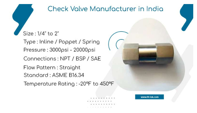 Check valve is basically a type of direction control valve which primarily used to control the direc...