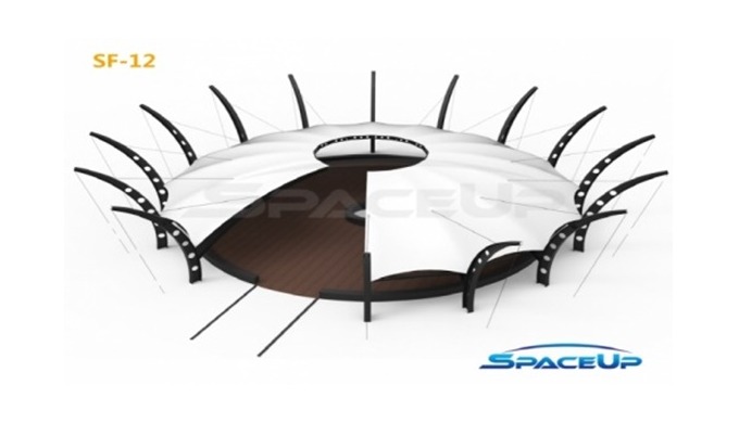 The model uses an H-beam instead of an existing round steel pipe to show off the aesthetic sense of ...