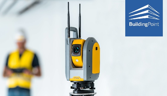 Aufmessen und Abstecken in 3D mit der automatischen Robotik-Totalstation Trimble Ri. Die Robotik-Tot...