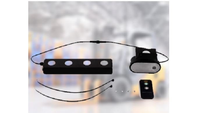 The system equipped with laser beam projection indicates the exact fork position, increasing the pro...
