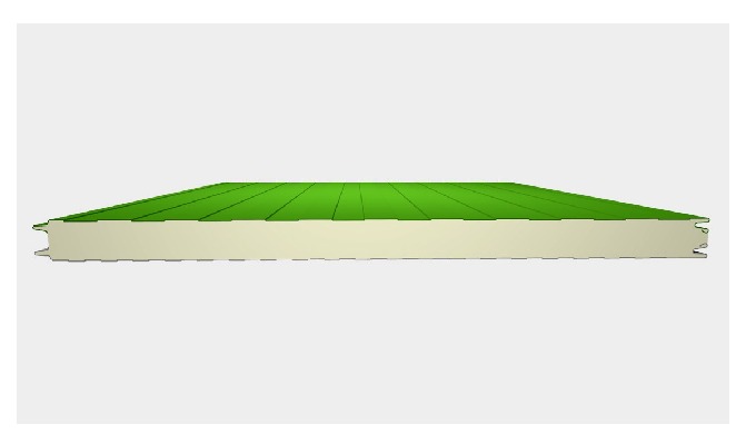 C’est un panneau sandwich isolant constitué côté extérieur d’un parement acier galvanisé pré laqué l...