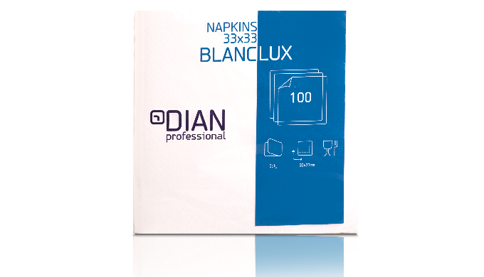 Luxury Napkins 100 sheets/pack 33x33 White