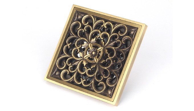 This is a brass floor drain suitable for use in kitchens or bathrooms. It is odor-proof and does not...