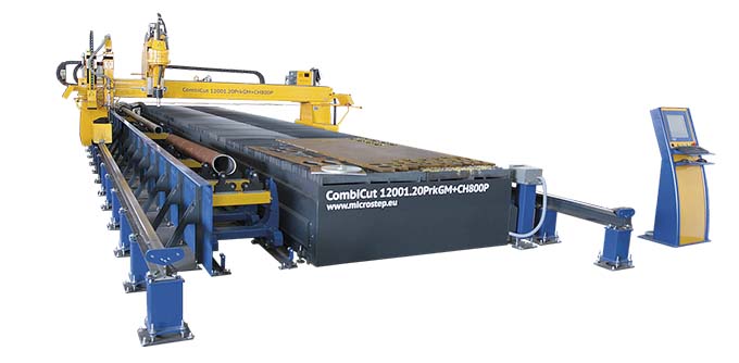 La máquina CombiCut está diseñada para el corte de chapas de acero usando oxicorte o combinación de ...