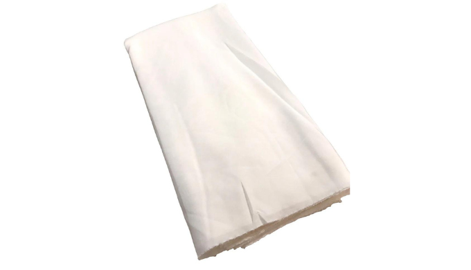 Buy 100% Pure Silk Crepe Fabric – 80gsm, White from Sri Meenakshi Silk Corporation, the trusted Manu...