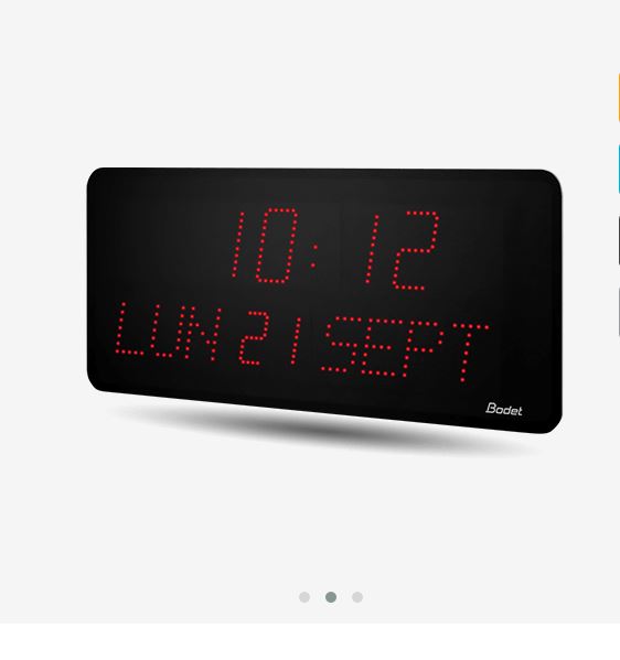 Bodet, leader de l'affichage horaire, vous propose une large gamme d’horloges à LED intérieur dont :...