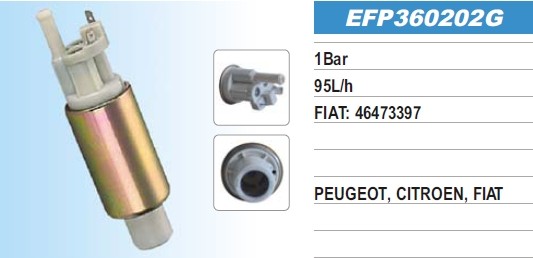 FUEL PUMP 0 986 580 350 7747117 46173397 46473397 ESS273