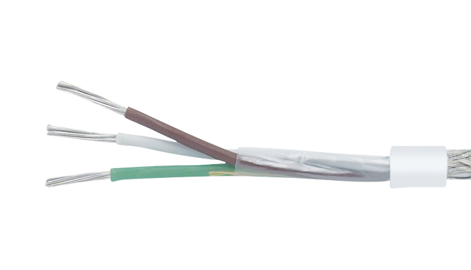 Câble de racordement en FEP conducteur couleur et écran électrostatique