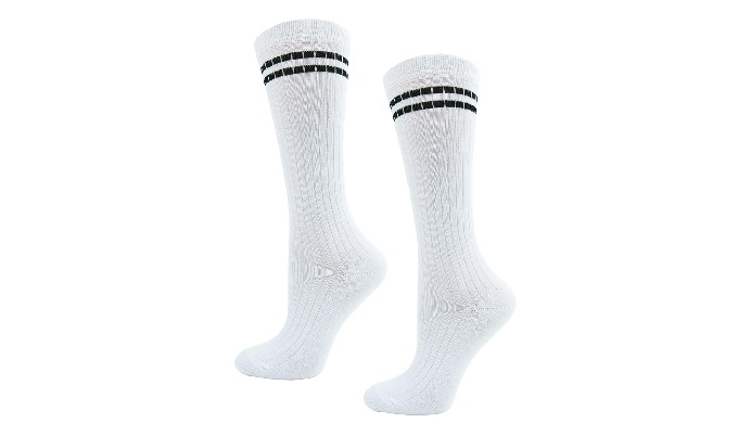 Striped knee socks