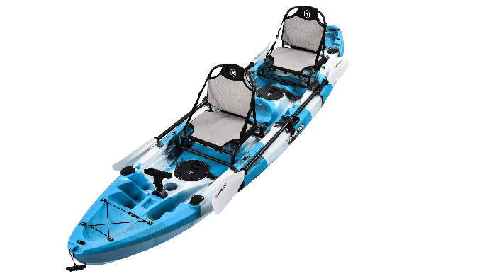 EaglePro 2+1 Double Fishing Kayaks Package Includes: 1x Eagle Fishing kayak 2x Vantage Aluminium Sea...