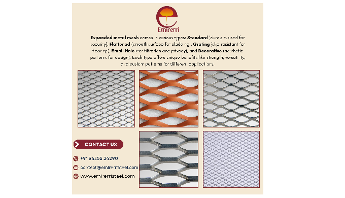 Expanded Metal Mesh is a versatile and durable material that is widely used across various industrie...