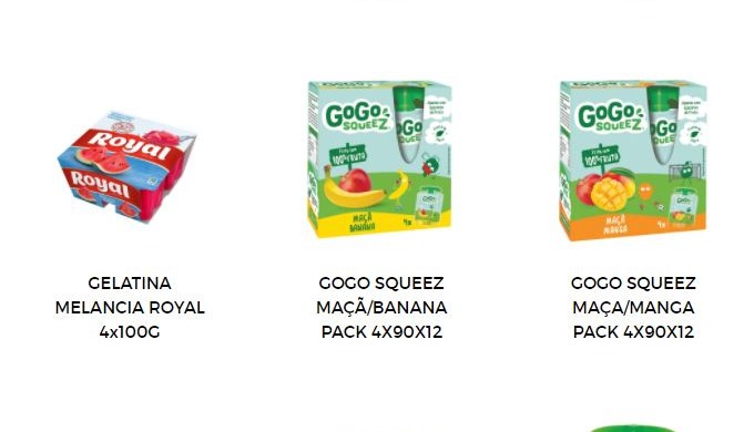 Comercializamos sobremesas frescas, à temperatura ambiente e de fruta, como gelatinas, polpa de frut...