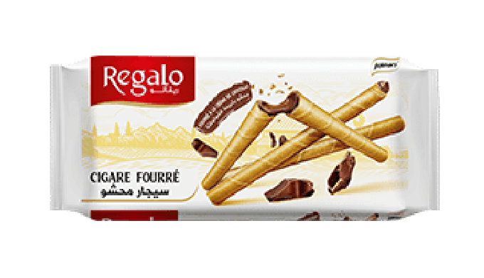 Cigare fourré à la crème de chocolat