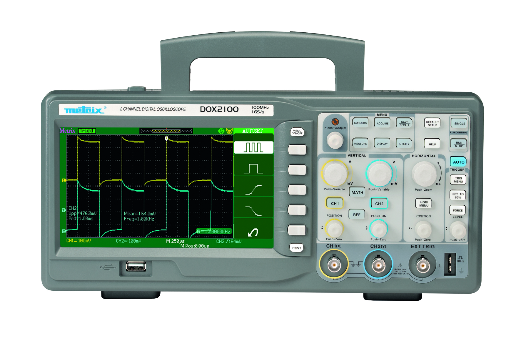 DOX Oscilloscopes numériques de laboratoire - 2 voies de mesure