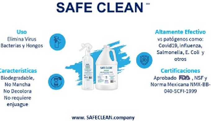 Solución sanitizante para desinfectar superficies en contacto de riesgo con agentes externos dañinos...