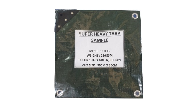 │ DESCRIPTION │ Weight : 140gr/m2 (±5%) 10 x 10/sq.inch, laminated both sides Every grommet by Alumi...