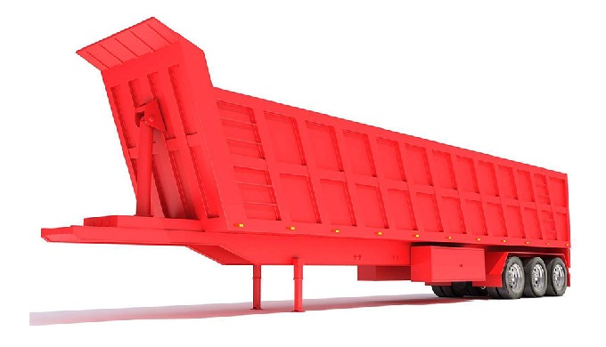 The dump trailer is also known as a tipper trailer, which is widely used in the construction industr...