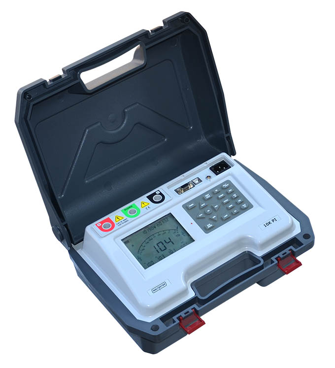 Model 10K-PI is a diagnostic insulation tester having test voltage range upto 10KV; an Indigenous MO...