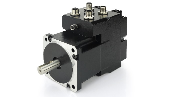 Die intelligenten Kompaktantriebe von Nanotec vereinen Motor, Controller und Encoder in einem Gehäus...