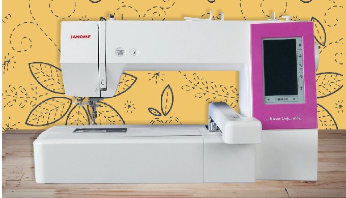 The Janome MC450E is tailored for the user who wants to simply drag an embroidery file, and drop it ...
