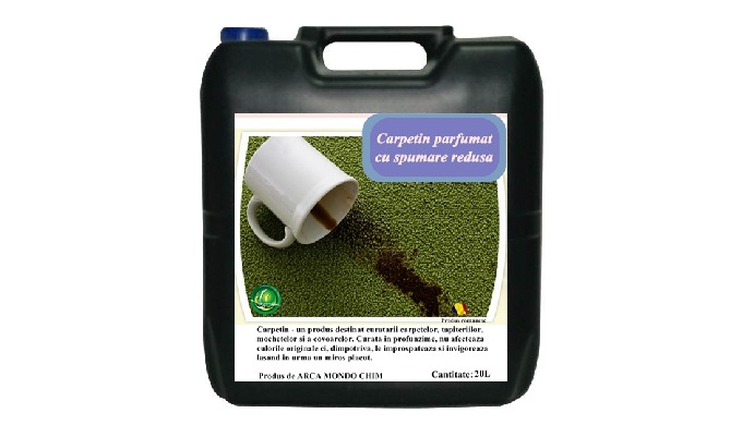 Carpetin - un produs destinat curatarii carpetelor, tapiteriilor, mochetelor si a covoarelor cu util...