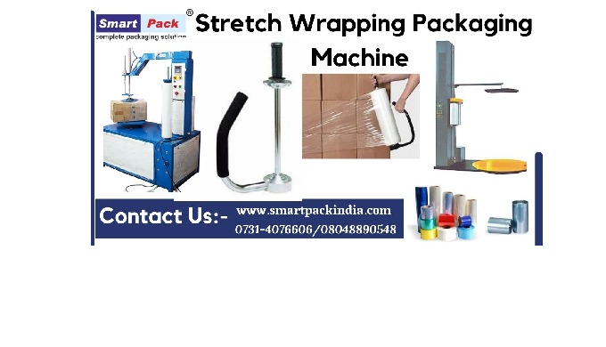 Stretch Wrapping Packaging Machine Call:- 0731-4076606 / 7089062266 Website :- www.smartpackindia.co...
